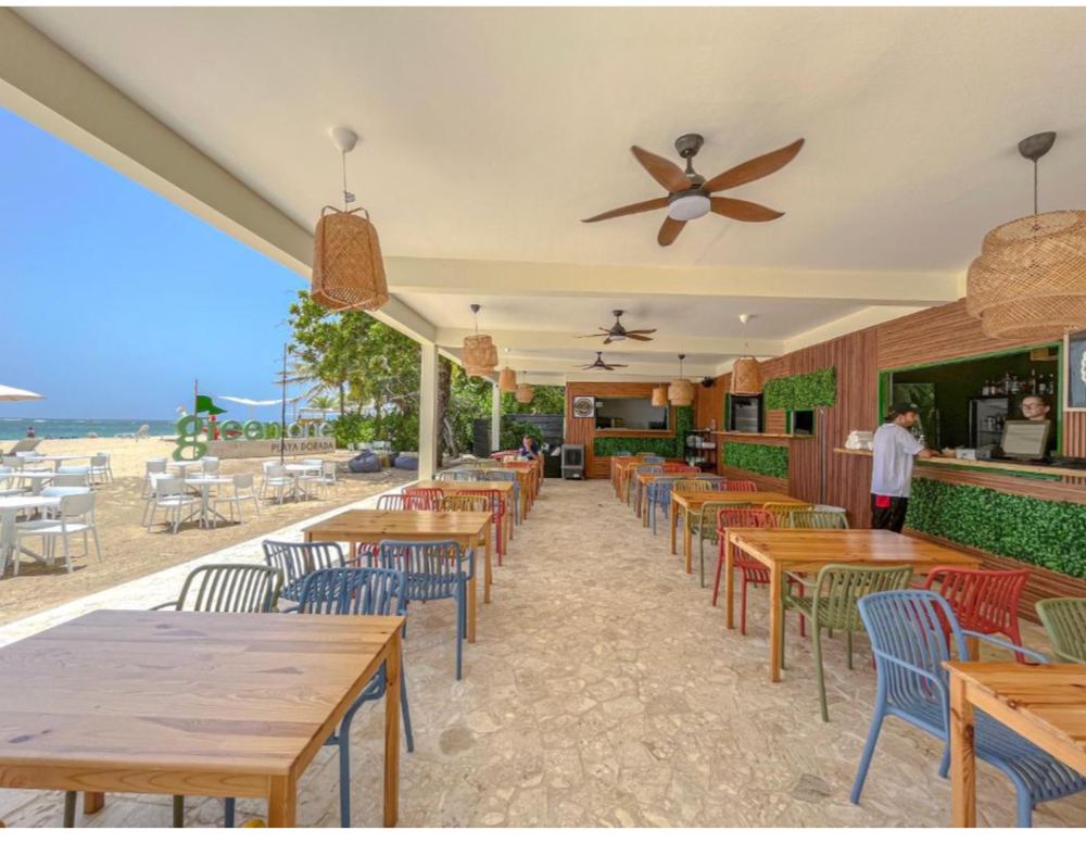 Beachfront restaurant